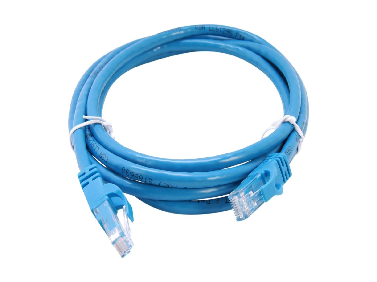 Monitors.com Cat6 Snagless Unshielded Ethernet Network Patch Cable 7ft (Blue) - Image 2