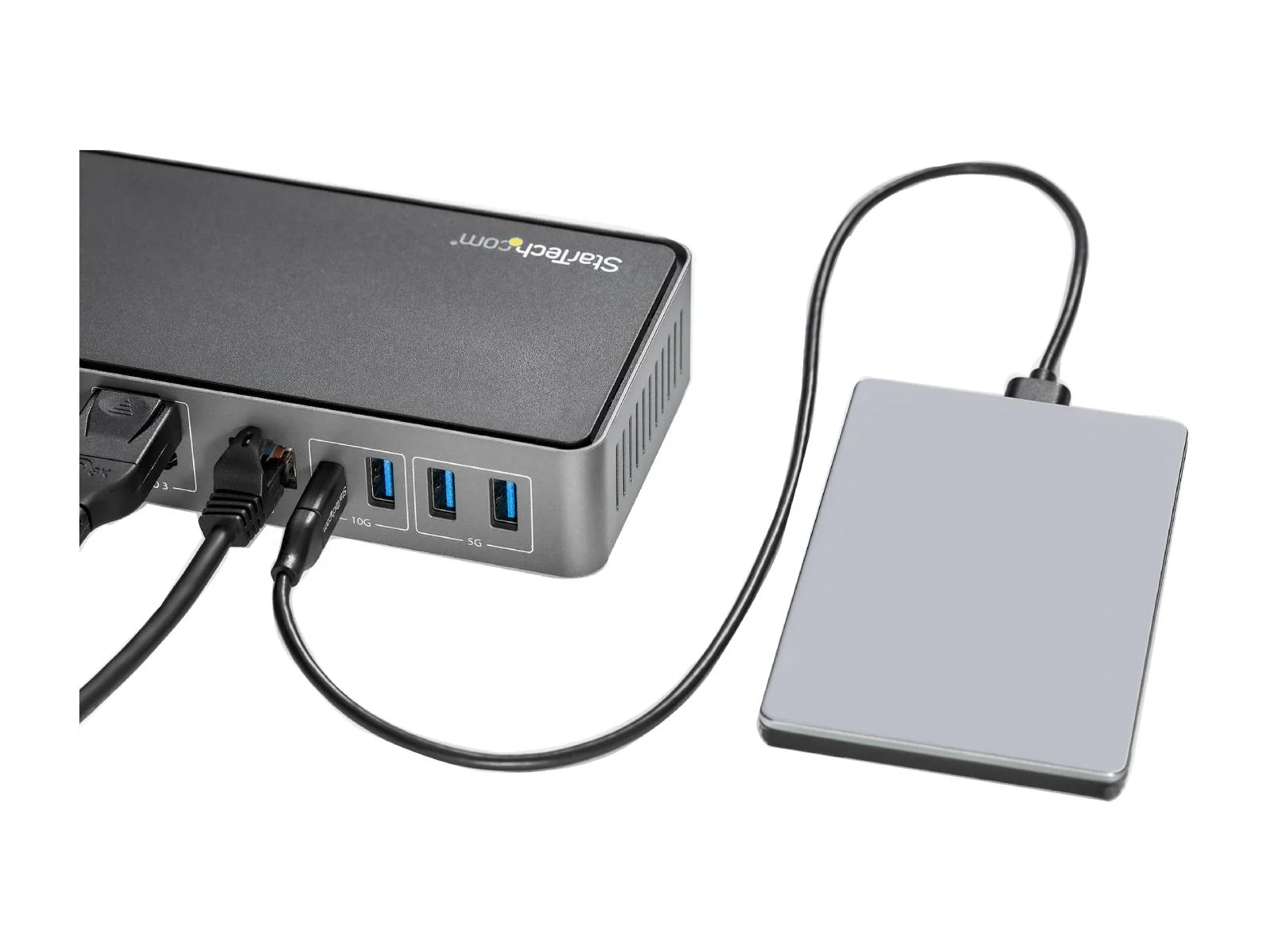 StarTech.com Thunderbolt USB-C USB-A Hybrid Universal Triple Monitor Docking Station, 4K DisplayPort & HDMI for Laptops (DK31C3HDPD) - Image 7